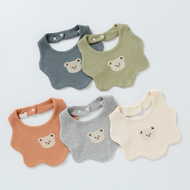 Pure Cotton Petal Bibs for Babies